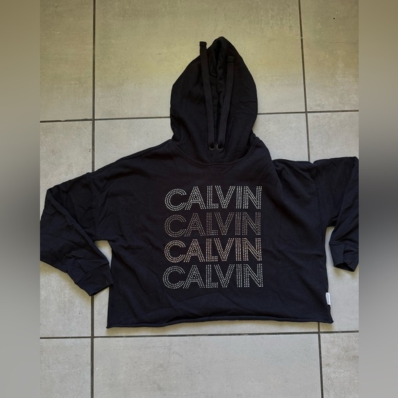 Calvin Klein Sweaters - 🔥 4 for $20 DEAL 🔥 Calvin Klein Crop Top Hoodie size L